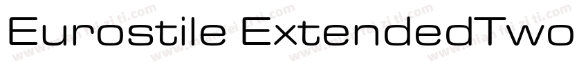 Eurostile ExtendedTwo Regular字体转换
